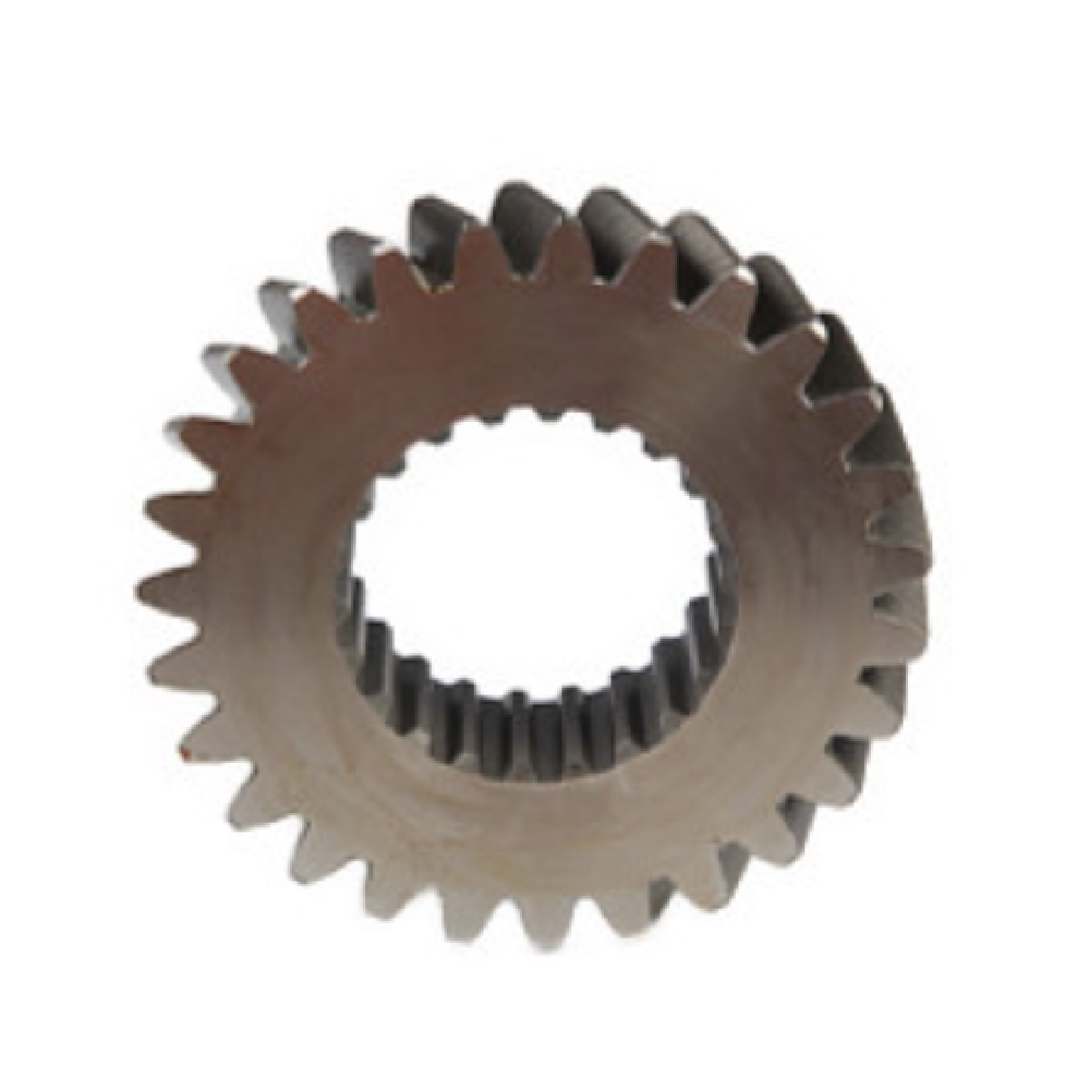 Close-up of CNH 5169606 Gear inner splines – 22 splines transmission gear for secure shaft fit in tractor transmissions.